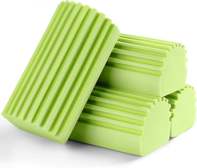 Jeymei 4-Pack Damp Clean Duster Sponge, Sponge Cleaning Brush, Duster - Image 7