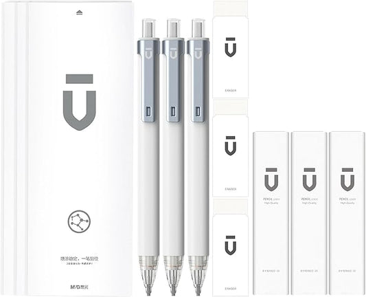 M&G Mechanical Pencil Set - 3PCS 2B Mechanical Pencils with HB Lead Refills, Eraser Mechanical Pencil Drafting Refill Pencil with Great Grip for Exam Office School Supplies-DeskLoop Office