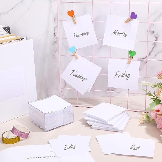 1000 Pieces Small Note Pad 3.4 Inch x 3.4 Inch Square Memo Cube Refill Memo Pads - Image 6