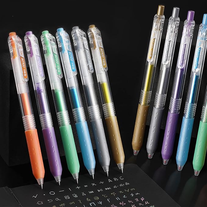 Metallic Colors Journal Planner Pens Colorful 0.5mm Markers Fine Tip Drawing Pen Porous Fineliner Pen for Bullet Journaling Writing Note Taking Coloring Art Office School Supplies (6 metallic colors)-DeskLoop Office