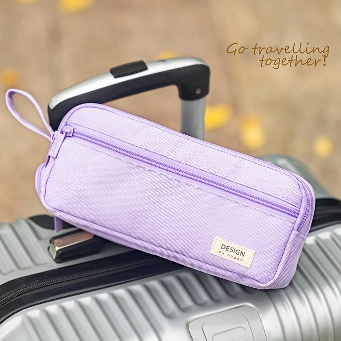 HVOMO Large Pencil Case High Capacity Holder Box Storage bag Desk Organizer Marker Pouch Pen For Middle School Office College Adult Girl and Boy(Purple)-DeskLoop Office