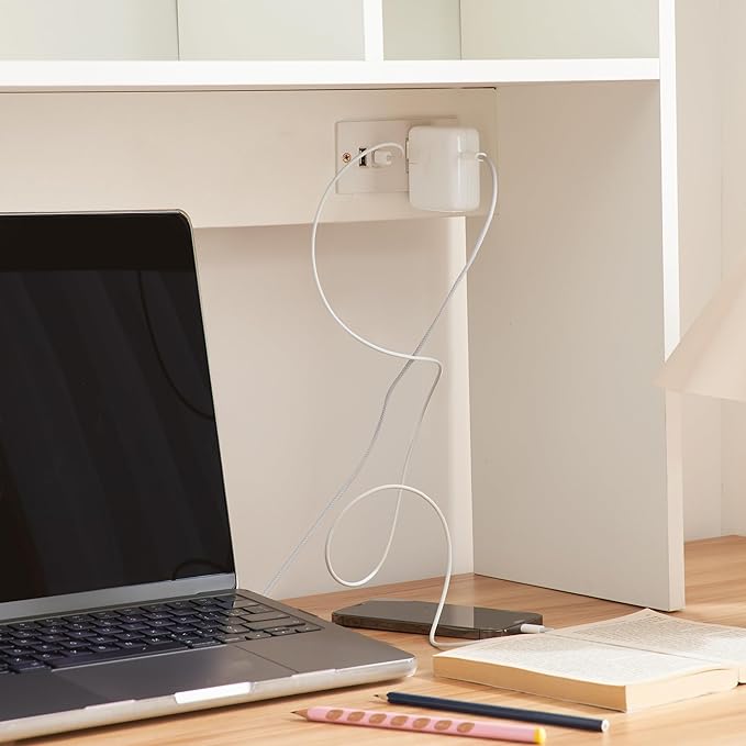 DormCo The College Cube - Desk Bookshelf - White Color-DeskLoop Office