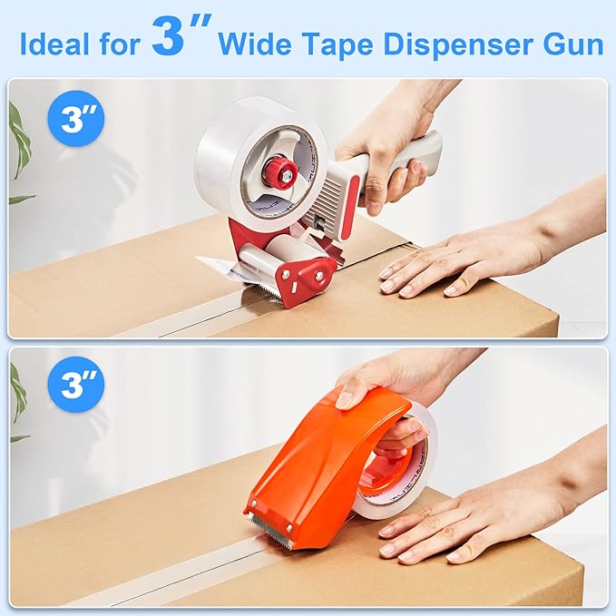 JARLINK Clear Packing Tape (12 Rolls), Heavy Duty Packaging Tape for Shipping Packaging Moving Sealing, 3.2mil Thick, 1.88 inches Wide, 60 Yards Per Roll, 720 Total Yards-DeskLoop Office