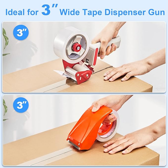 JARLINK Clear Packing Tape (24 Rolls), Heavy Duty Packaging Tape for Shipping Packaging Moving Sealing, 2.7mil Thick, 1.88 inches Wide, 60 Yards Per Roll, 1440 Total Yards-DeskLoop Office