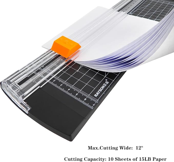 Rayson RC4000BK Paper Cutter Trimmer, A4 Size Paper Cutter - Image 6