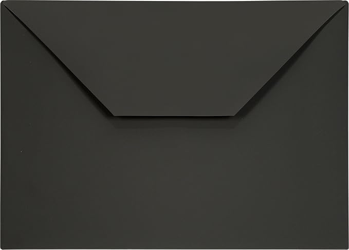 Lion Design-R-Line Poly Envelope, 9 3/8 x 13 Inches, Opaque Charcoal Gray by LION