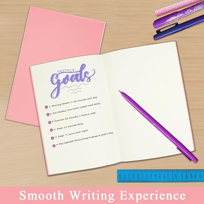 24 Pack Blank Books for Kids - 5.5"x 8.3", 60 Pages - Small Journals Bulk, Girls Notebooks for Drawing & Writing, Sketchbooks w/Colorful Soft Cover, Unlined Paper, A5 Travel Size