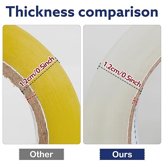 Clear Packing Tape (12 Rolls), Heavy Duty Packaging Tape for Shipping Packaging Moving Sealing, 2 inches Wide, 65 Yards Per Roll-DeskLoop Office