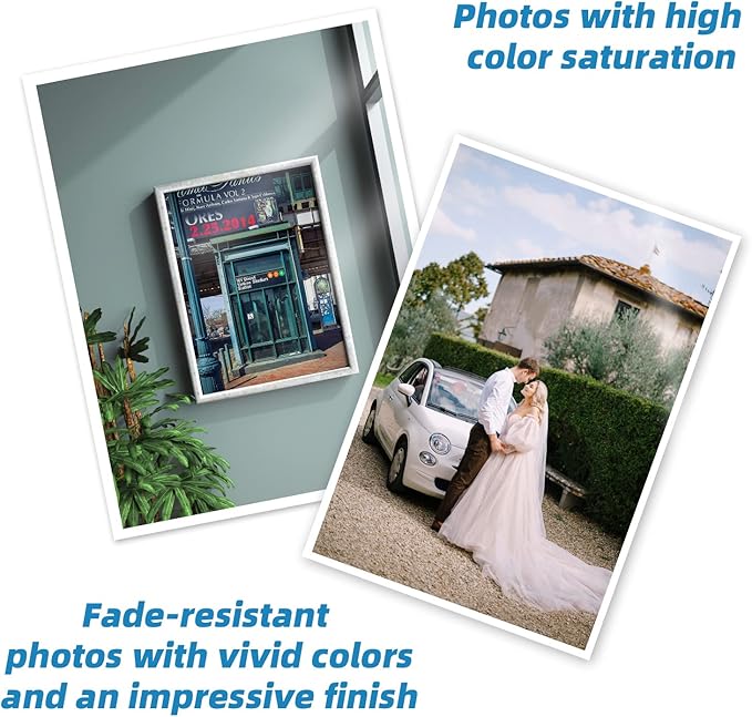 Uinkit 100 Sheets Heavyweight Thick Glossy Photo Paper Single side 8.5x11 Inkjet 68lb 260Gsm DIY Greeting Card Placemat Craft Project Signage Christmas Poster 11.8Mil for Inkjet printer-DeskLoop Office