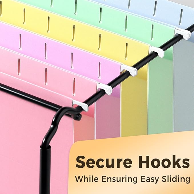 SUNEE 25 Pack Hanging File Folders, Bright Folders, Hanging File Folders Letter Size with 1/5-cut Tabs, Stay Organized for Your Home and Office Bulk File and Documents-DeskLoop Office