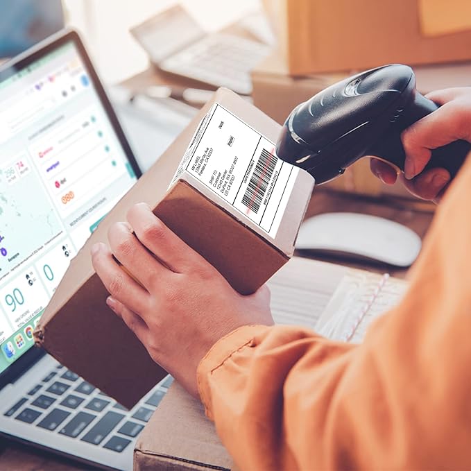 MFLABEL Half Sheet Label Laser/Ink Jet Shipping Label 8.5 x 11 Inches Packaging Labels, Address Labels for Laser & Inkjet Printers, 1300 Count(650 Sheets)-DeskLoop Office