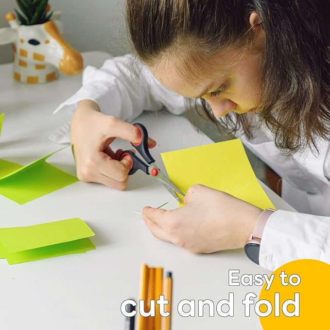 Colored Card Stock 8.5 x 11 Assorted, Goefun Colored Cardstock 25 Colors, 80lb Colorful Printer Paper, Multicolor Construction Paper for Crafts & Scrapbooking-DeskLoop Office