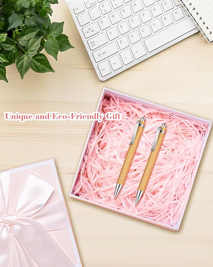 250pcs Bamboo Pens Bulk Wooden Bamboo Pens Engraving Wooden Ballpoint Pen Customizable Gift Pen Bulk-DeskLoop Office