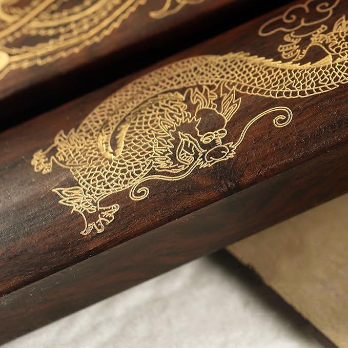 Wooden Chinese Calligraphy Paperweight - Image 6