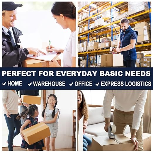 PANDRI Clear Packing Tape, 24 Rolls Heavy Duty Packaging Tape for Shipping Packaging Moving Sealing, 1.88 inches Wide, 65 Yards Per Roll, Total 1560 Yards-DeskLoop Office