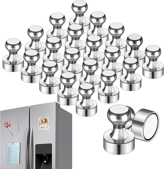 LOVIMAG Fridge Magnet Refrigerator Magnets, Small Push Pin Magnets Strong Magnets for Whiteboard, Fridge, Office, Classroom and Map Magnets, Pack of 20-DeskLoop Office