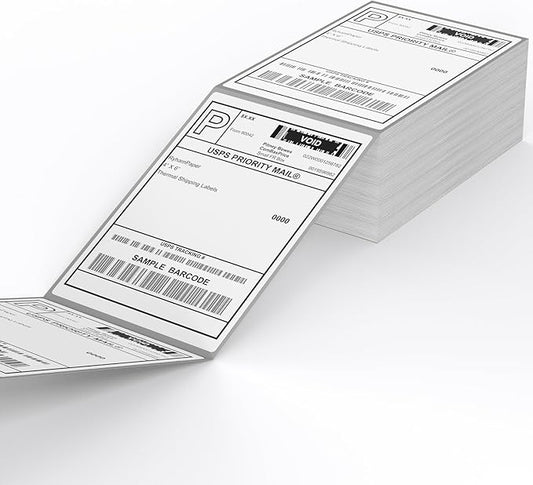 Direct Thermal Label-Shipping Label 4x6-NefLaca Thermal Printer Sticker 4"x6",Compatible with Rollo,Nelko,Zebra. MUNBYN Printer(Pack of 500 Labels)-DeskLoop Office
