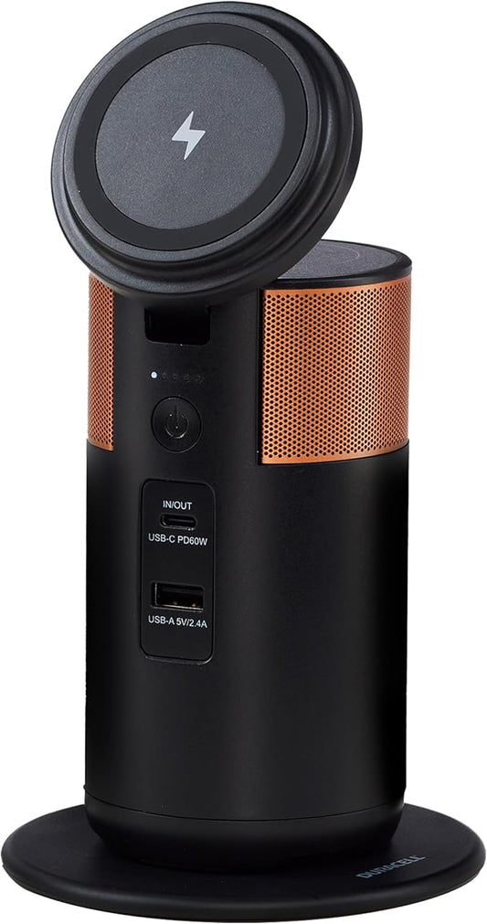 Duracell M100 Portable Charging Hub – 92W Charger for Laptops & Tablets, Wireless Charging for Cell Phones & Earbuds – Light & Compact Power Bank Station w/ USB-C & USB-A Ports, Charging Dock-DeskLoop Office