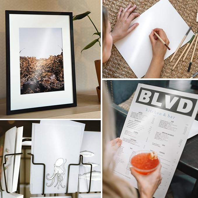 Double Sided Glossy Photo Paper 8.5x11 100 Sheets, Goefun 200GSM/54LB Inkjet Printer Paper 8.5 x 11 Glossy for Crafting, Chip Bags, Calendars, Menus, Cards and Invitations-DeskLoop Office