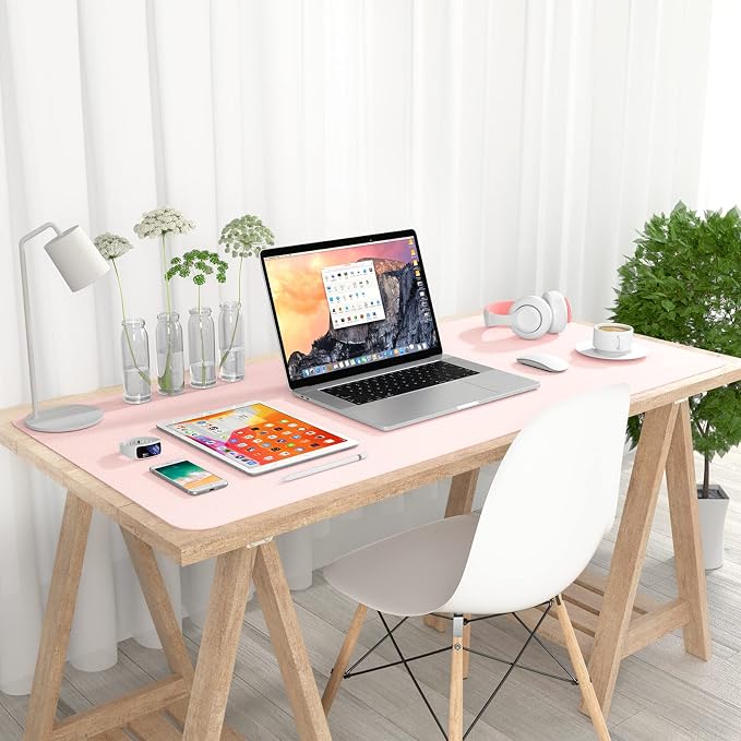 Hsurbtra Desk Pad, 35.5" x 17" PU Leather Desk Mat, XXL Extended Mouse Pad - Image 7