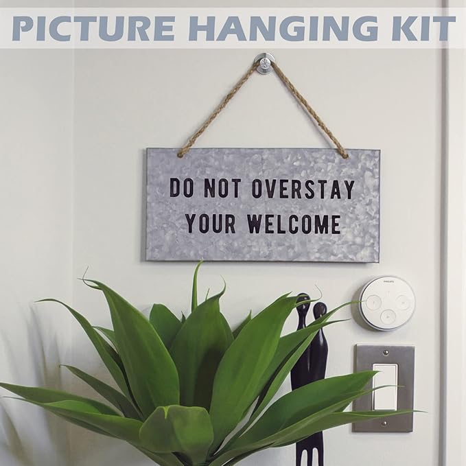 Zhengmy 40 Pcs Double Headed Picture Hangers Nails 4 Size Long Thumb Tacks Wall Nails for Hanging Pictures Decorative Push Pins Hooks for Drywall Photo Office Home Decor, 20/30/ 40/ 50lb(Silver)-DeskLoop Office