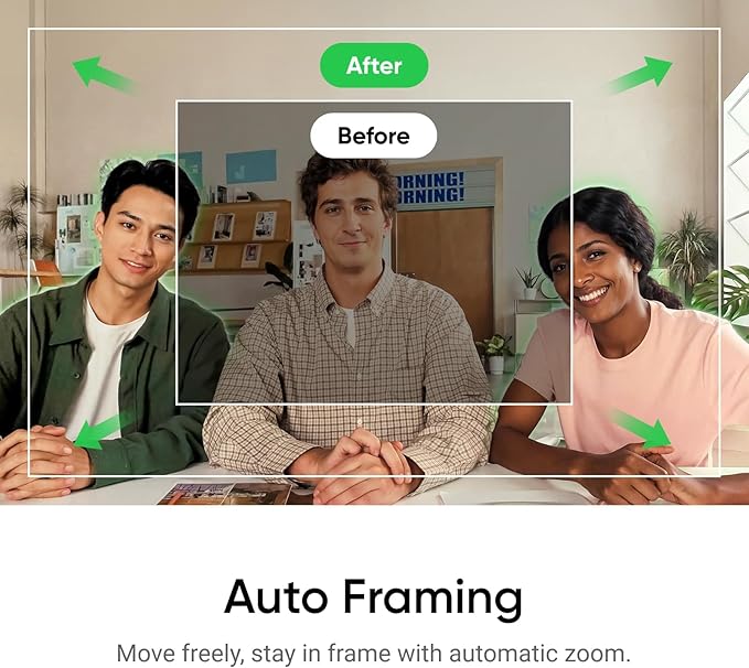 Insta360 Link 2C Tripod Bundle - 4K Webcam for PC/Mac, 1/2" Sensor, Auto Framing, HDR, AI Noise-Canceling Mic, Gesture Control for Streaming, Video Calls, Gaming, Works with Zoom, Teams, Twitch & More-DeskLoop Office