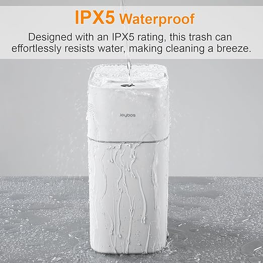 MOPALL Automatic Motion Sensor Bathroom Trash Can with Lid, 3 Gal Touchless Trash Can Auto-Adsorption Garbage Can, Slim Smart Trash Bin Waterproof Waste Basket for Bedroom, Kitchen, Office, Toilet, RV-DeskLoop Office