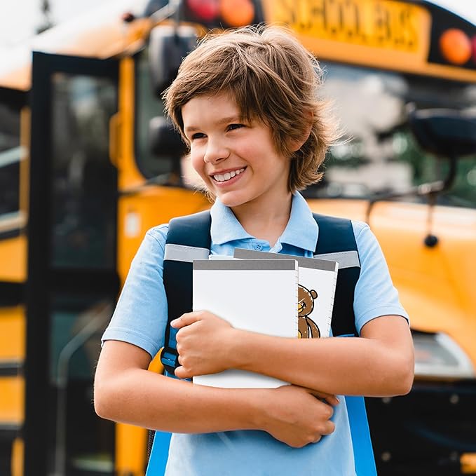 12 Pack Waterproof Cover Memo Pads 5.5" x 8.5" Lined Note Pads Writing Pads (51 Sheets Each Pad, Double Side Printed)-DeskLoop Office