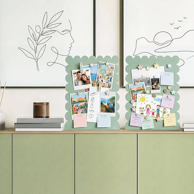 Gueevin 2 Pcs Magnet Board Standing Magnetic Metal Board - Image 7