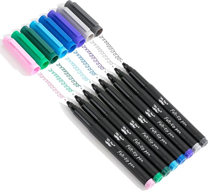 Mr. Pen- Felt Tip Pens, 8 Pack, Fast Dry | Fine Felt Tip Pens - Image 7