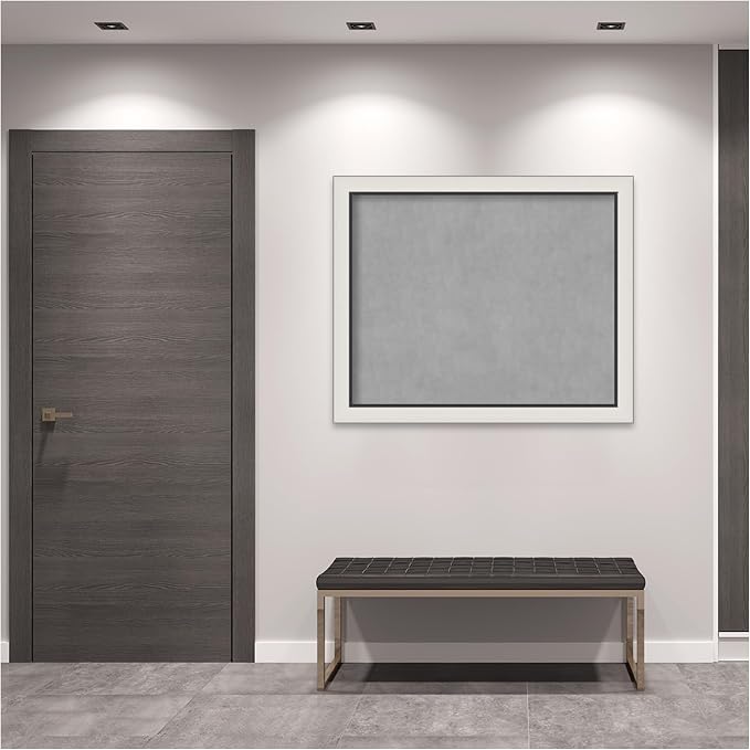 Amanti Art Silver Framed Magnetic Board 38x46 X-Large Vision Board - Image 6