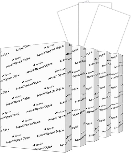 Accent Opaque White Printer Paper, 13” x 19” 32lb Bond/80lb Text Copy Paper – Premium Super Smooth Computer Paper, 97 Bright, 118gsm – Ideal for Ink Heavy Printing – 189035C – 1,500 Sheets (5 Ream)-DeskLoop Office
