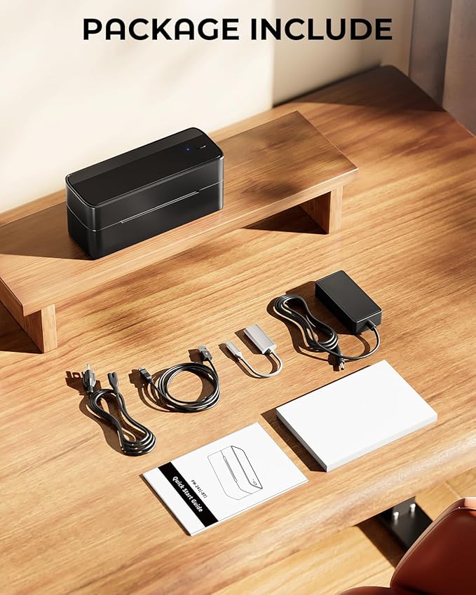 Phomemo Label Printer, 4x6 Shipping Label Printers for Small Business, Wireless Thermal Printer Compatible with Android&iOS, Windows, Chrome, Bluetooth Printers Used for Amazon, Ebay, Shopify, USPS-DeskLoop Office