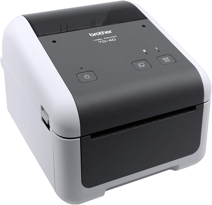 Brother TD4410D 4-inch Thermal Desktop Barcode and Label Printer, for Labels, Barcodes, Receipts and Tags, 203 dpi, 8 IPS, Standard USB and Serial, 6.1"x7.1"x8.8"-DeskLoop Office