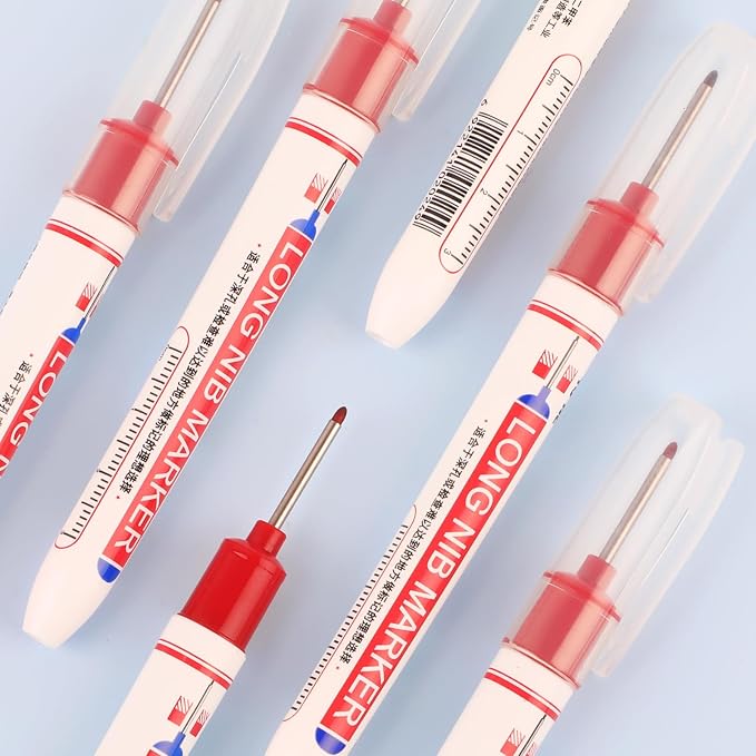15 Pcs Long Nib Marker, 20 mm Long Head Deep Hole Marker Pens, Fine Nose Tip - Image 7