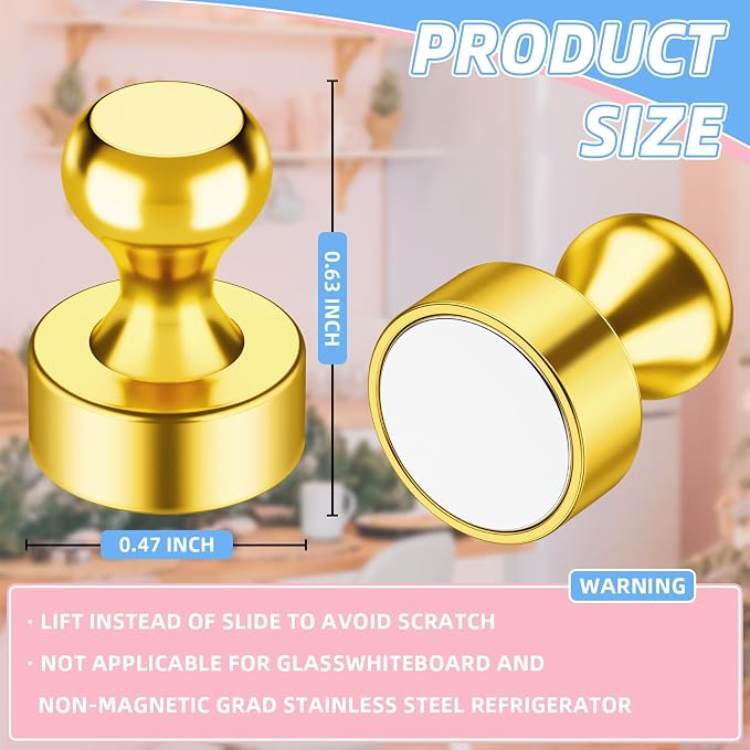 VNDUEEY 20 Pcs Refrigerator Magnets, Small Strong Magnets - Image 6