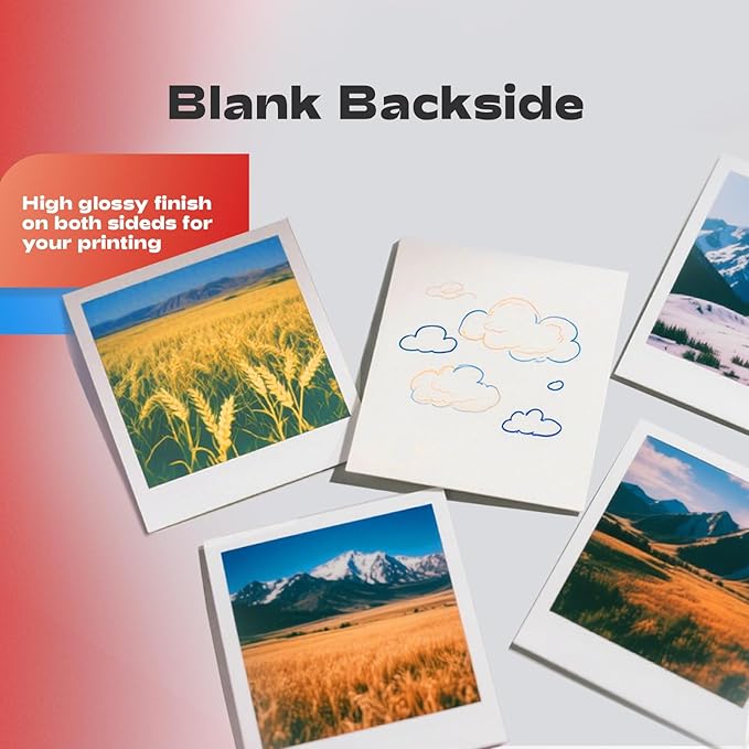 220 Pack Double Sided Photo Paper Glossy Inkjet 8.5x11 32lb 120gsm A4 Letter Size for All Dye Ink Printers-DeskLoop Office