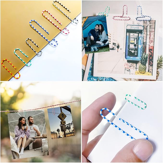 400 PCS Paper Clips, Metal Coated Paperclips, Paper Clip Assorted Sizes Medium - Image 7