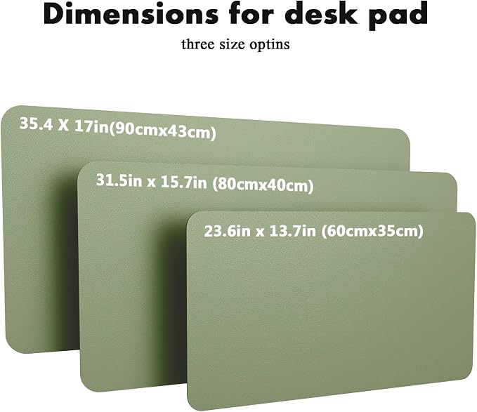 YSAGi Double-Sided Desk Pad, 23.6"x13.7"Leather Desk Mat, Eco Cork Desk Pad - Image 7
