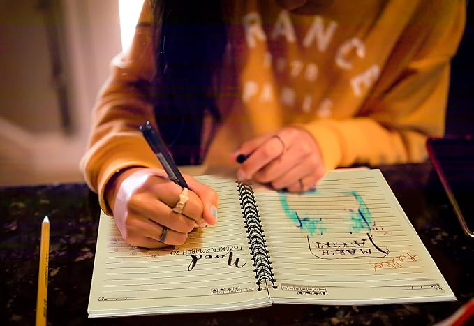 24 Pack A5 Spiral Notebooks Journal with Kraft Cover, 5x8 Inches, Ruled Lined Paper, for Work, Sketches, Study, Notes Taking, Gifts, Brown (24 PCS(Lined))-DeskLoop Office