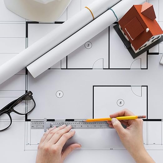 6 Inch 15 cm Pocket Ruler Flexible Precision Stainless Steel Ruler with Detachable Clips Stainless Steel Pocket Clip Scale Gauge Metric British System(2 Pieces)-DeskLoop Office