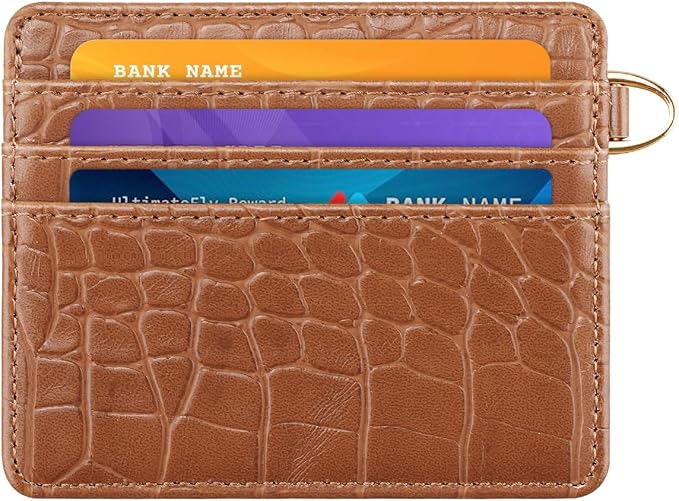Slim Credit Card Holder Crocodile Wallet Women Thin Alligator Wallets RFID - Image 8