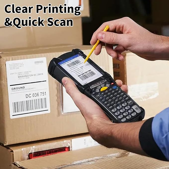 BESTEASY 3-1/3 X 4 Inches Shipping Address Labels, Thermal Sticker Labels, 6 up Self Adhesive Sticker for Laser and Inkjet Printer, 500 Sheets 3000 Labels-DeskLoop Office