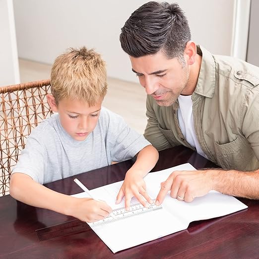 Ruler 12 inch, Clear Plastic inch Ruler, Apply to Rulers for Kids and Office Use Measuring Tools, Transparent Metric Straight with Inches Centimeters, Set Pack of 2, Ruler 12 inch-14-DeskLoop Office