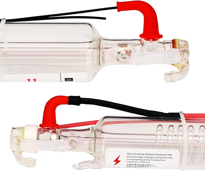 LD-Teemm CO2 Laser Tube, 180W CO2 Laser Tube with Coating 180 watt Length 1850mm Dia. 80mm, Wire Pre-Connected for CO2 Laser Cutter Laser Engraving Cutting Machine-DeskLoop Office