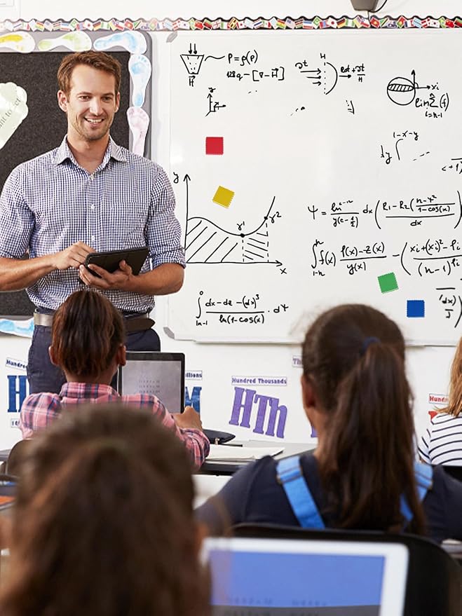 24 pcs Strong Magnetic Whiteboard Eraser - Mini Dry Erase Erasers, Small Chalkboard Cleansers Wiper for Kids and Teachers Classroom Must Haves School Supply Home and Office, Wave Shaped-DeskLoop Office