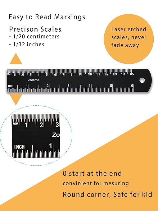 50 Pack Metal Rulers for School Kids, 6 Inch Aluminum Ruler Bulk with Centimeters, Millimeter and Inches, Laser Engraved Metric Scales- 150 mm Straight Edge for Class-DeskLoop Office