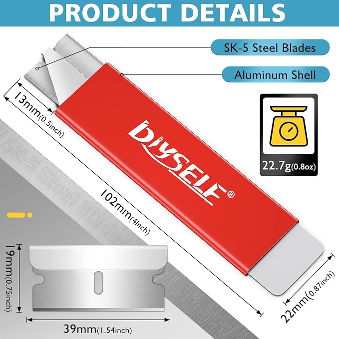DIYSELF Box Cutters, 4 Pack Small Box Cutter Retractable, Box Cutter Knife - Image 6