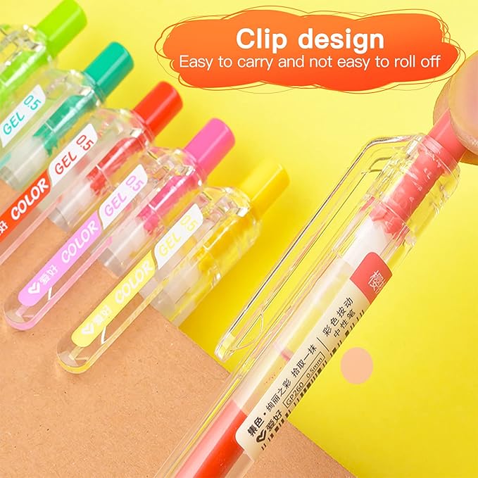 Jelly colors Journal Planner Pens Colorful 0.5mm Markers Fine Tip Drawing Pen Porous Fineliner Pen for Bullet Journaling Writing Note Taking Coloring Art Office School Supplies (12 jelly colors)-DeskLoop Office