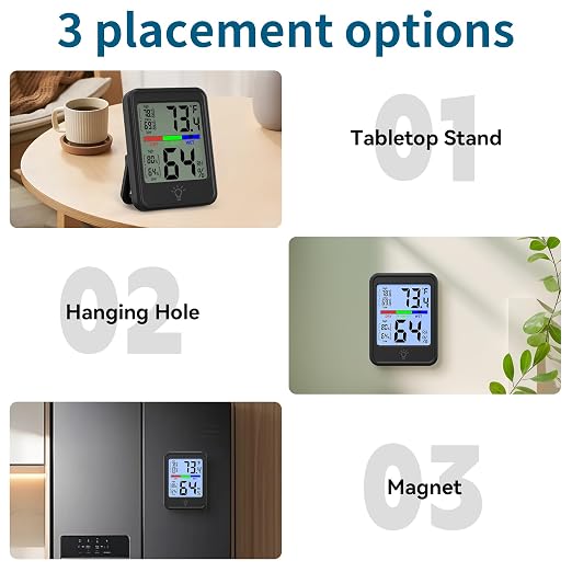 Digital Thermometer Hygrometer, Indoor Wall Thermometer, Indoor Humidity - Image 6